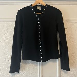 Agnes B Snap Cardigan